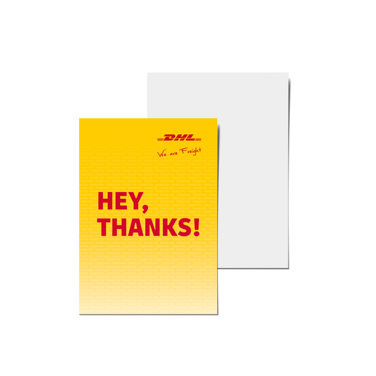 DHL Freight „Hey, Thanks“ Postcard