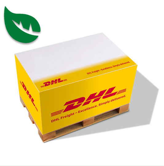 DHL Freight Notepad on Pallet